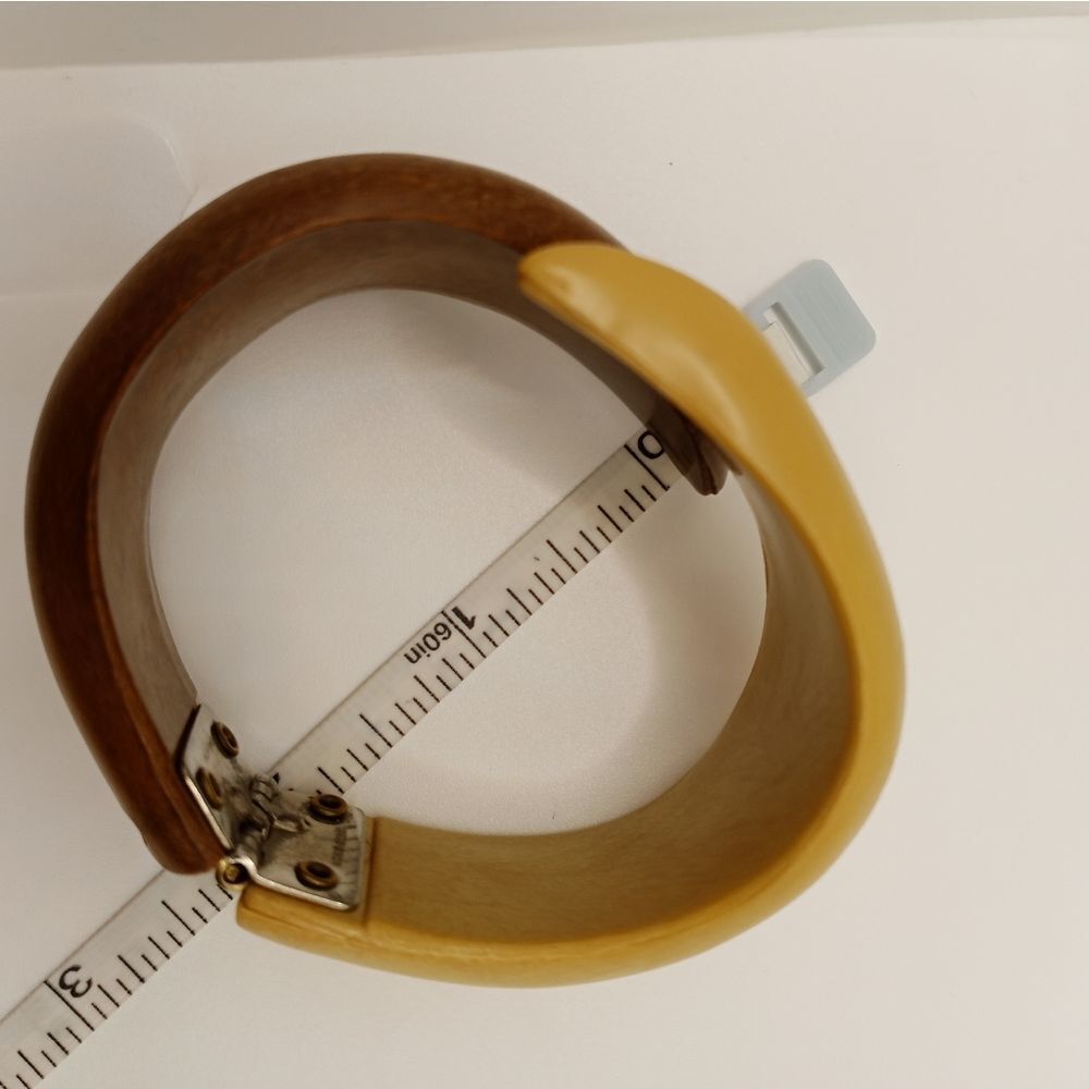 Two tone hinged bracelet - Picture 10 of 10
